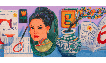 Google Doodle tôn vinh nhà thơ Sương Nguyệt Anh - chủ bút báo nữ giới đầu tiên ở Việt Nam