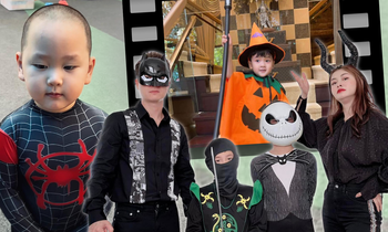 Halloween 2022: Con trai Đàm Vĩnh Hưng cosplay phù thủy, Harry - Hayden hóa Người nhện