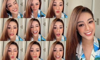 Hoa hậu Khánh Vân làm clip hướng dẫn trang điểm cực xinh nhưng netizen lại bảo như tấu hài