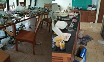 Tranh cãi vụ khách du lịch thuê villa xả rác ngập nhà, nhất định không trả phí dọn dẹp