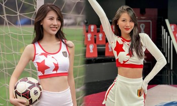 Hotgirl đại diện tuyển Bỉ trong "Nóng cùng World Cup 2022" là gương mặt TikToker quen thuộc