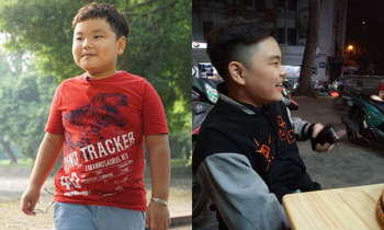 Bi Béo - con trai Xuân Bắc lột xác bất ngờ ở tuổi 14, lộ dáng dấp "soái ca"