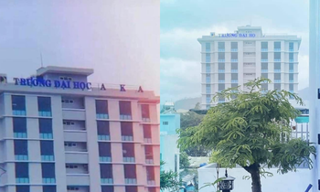 Đà Nẵng: Bảng tên trường đại học bị bão cuốn bay, sinh viên nhờ cộng đồng mạng tìm hộ