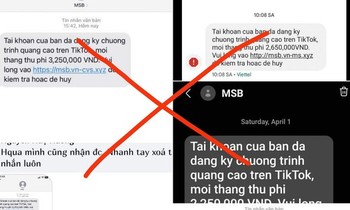 Chuyên gia bảo mật cảnh báo: Mạo danh ngân hàng dọa người dùng đóng phí quảng cáo