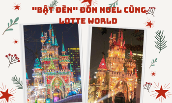 Lotte World "bật đèn" đón Noel: Lâu đài rực rỡ vô vàn concept, cứ ngỡ lạc vào xứ cổ tích