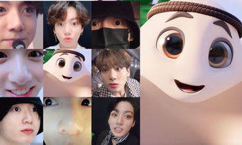 Jung Kook (BTS) và loạt khoảnh khắc "như hai giọt nước" với linh vật của World Cup - La'eeb