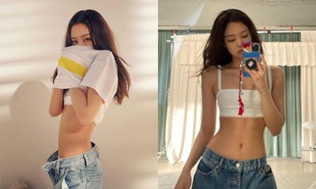 Jennie lại vén áo khoe “vòng eo con kiến”, khẳng định danh xưng “nữ idol dáng đẹp nhất”