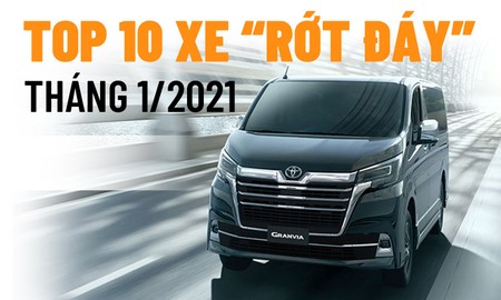 Top 10 mẫu xe 'rớt đáy' ở Việt Nam trong tháng 1