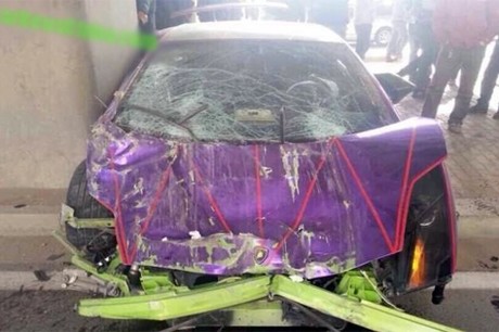 5 xe Lamborghini gặp nạn cùng một ngày ở Trung Quốc