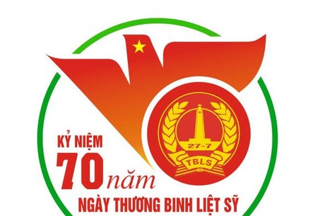 Logo chính thức kỷ niệm 70 năm Ngày Thương binh - Liệt sĩ