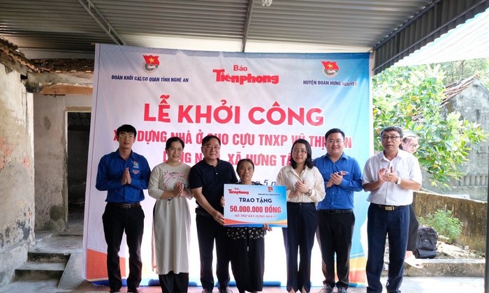 Hỗ trợ xây dựng nhà kiên cố cho cựu thanh niên xung phong ở Nghệ An