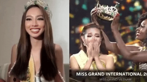 Thùy Tiên choáng ngợp khi mạng xã hội phủ ngập clip đăng quang Miss Grand 2021