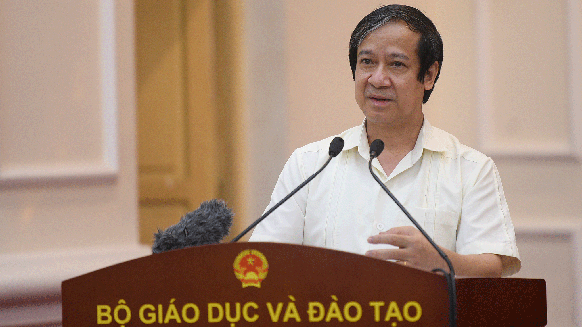 Bộ trưởng Bộ GD&ĐT Nguyễn Kim Sơn. (ảnh: Bộ GD&ĐT)