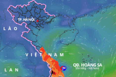 Ảnh hưởng bão Côn Sơn, tối nay mưa rất lớn từ Đà Nẵng đến Quảng Ngãi