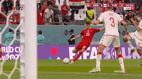 Highlights Đan Mạch vs Tunisia: Đôi công nghẹt thở, kết cục không ngờ