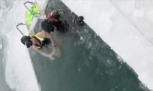 Kinh ngạc với người phụ nữ phá kỉ lục thế giới vì bơi dưới lớp băng ở hồ sâu nhất thế giới