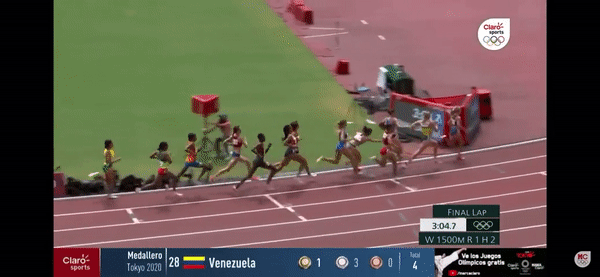 Olympic Tokyo: VĐV Hà Lan vấp ngã vẫn về nhất đường chạy 1.500m
