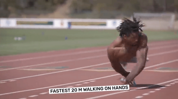 Chàng trai lập kỷ lục Guinness về chạy bằng tay nhanh nhất thế giới, truyền cảm hứng vượt nghịch cảnh 