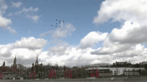 Quân đội Nga diễn tập duyệt binh hoành tráng ở thủ đô Mátxcơva