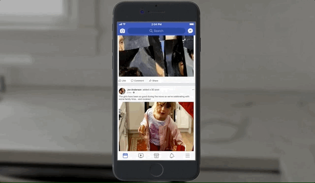 Mạng xã hội Facebook chính thức hỗ trợ người dùng đăng ảnh 3D ảnh 3