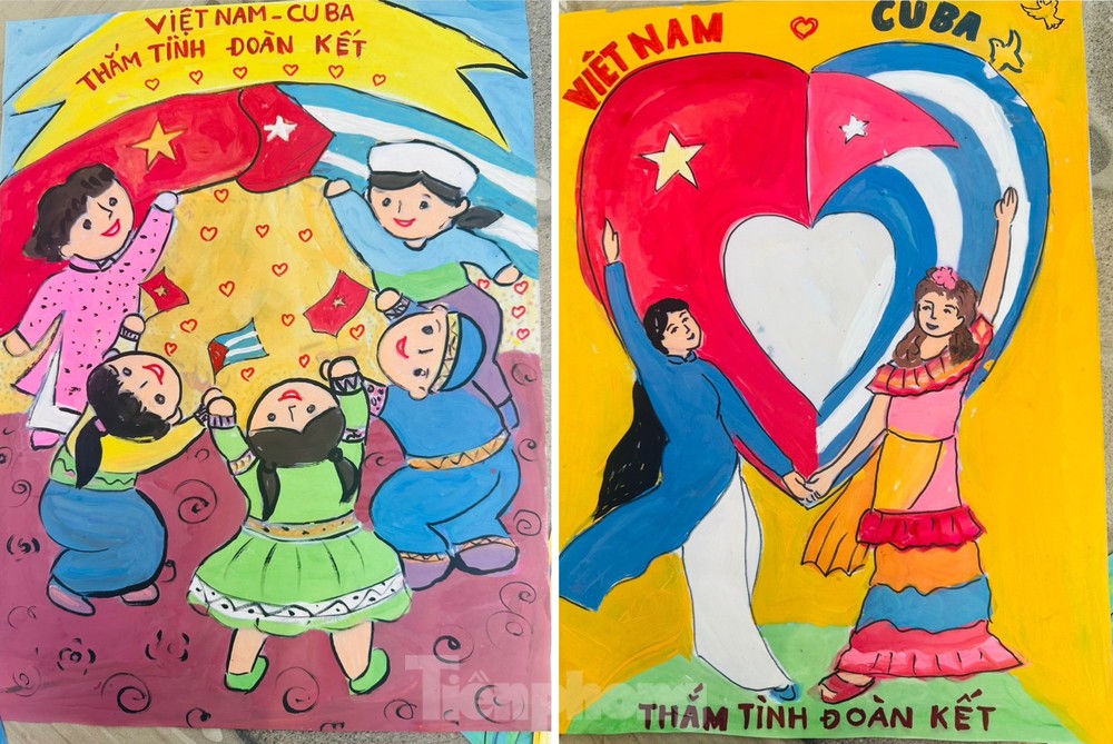 Cuộc thi vẽ tranh Việt Nam  Cuba thắm tình đoàn kết