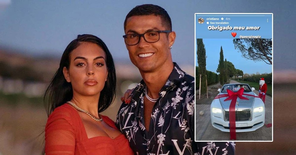 Cristiano Ronaldos partner Georgina gifted him a 300000 RollsRoyce Dawn  for Christmas after a difficult year  Luxurylaunches