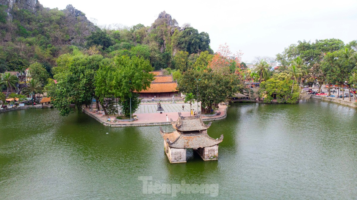 Mê mẩn ngắm hoa gạo nở đỏ rực bên ngôi chùa nghìn năm tuổi tại Hà Nội ảnh 10