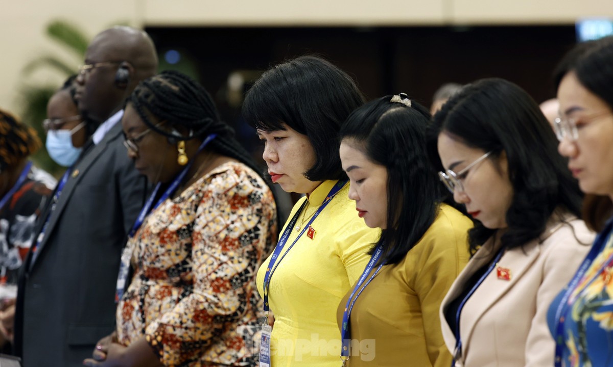 Đại biểu Hội nghị Nghị sĩ trẻ toàn cầu mặc niệm nạn nhân thiên tai, hoả hoạn ảnh 5