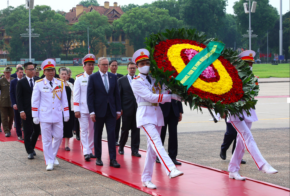 Thủ tướng Phạm Minh Chính chủ trì lễ đón Thủ tướng Úc Anthony Albanese ảnh 2