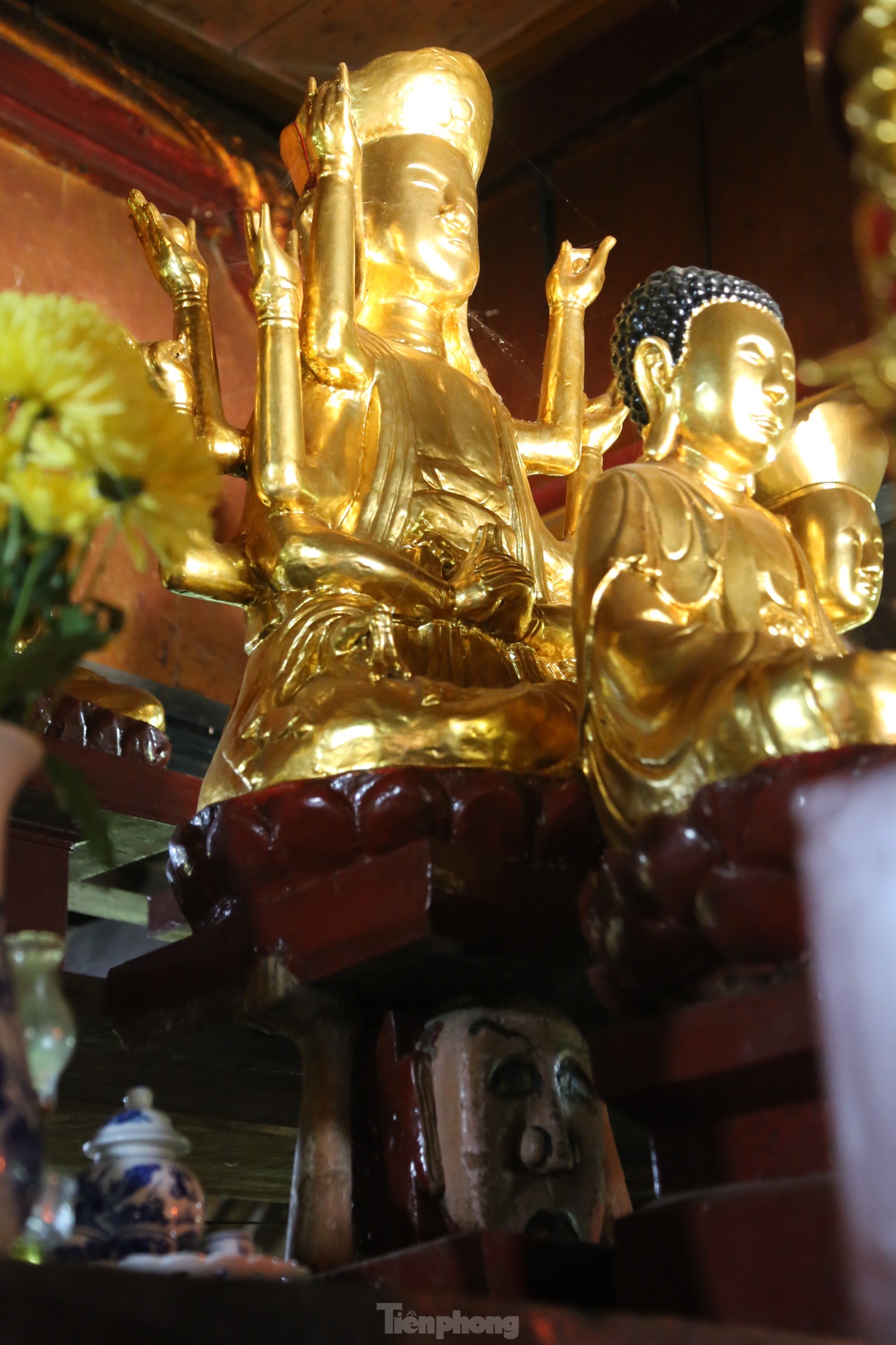 Bức tượng đầu người đội Phật hơn 1.000 năm tuổi ở Nghệ An - Ảnh 3.