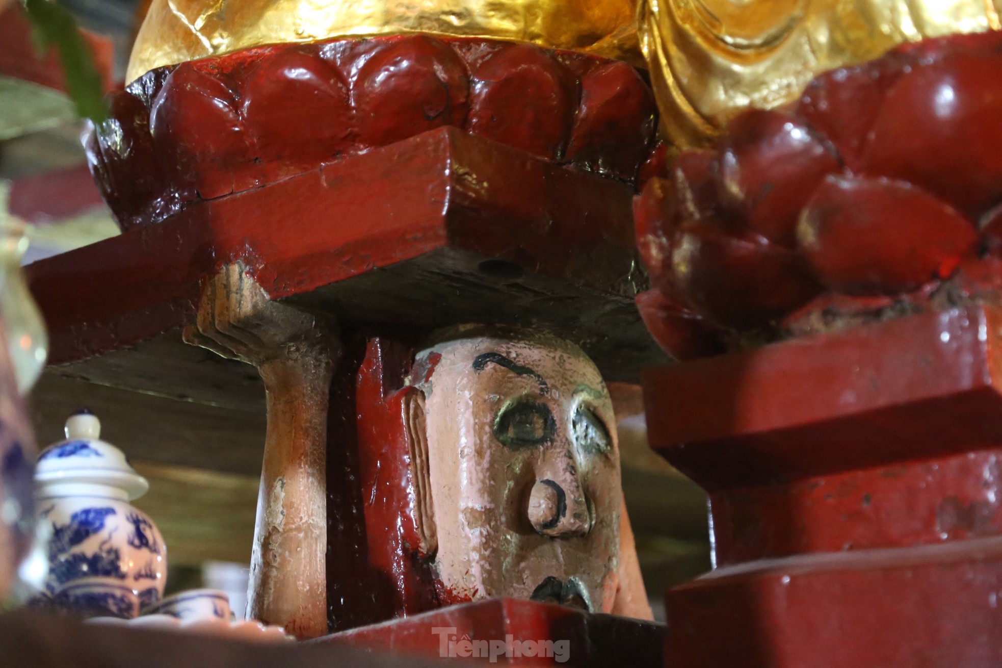 Bức tượng đầu người đội Phật hơn 1.000 năm tuổi ở Nghệ An - Ảnh 5.