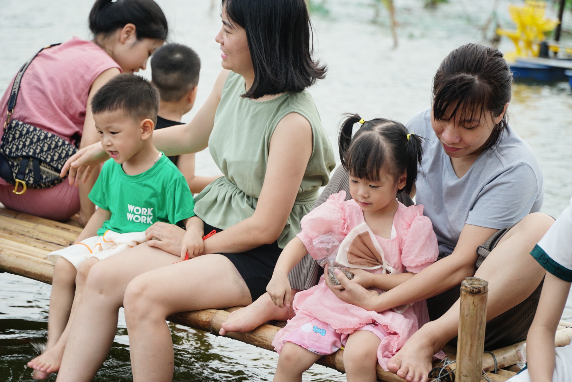 Ngất ngây sắc màu của vạn con cá Koi khi đến hồ Tây ảnh 5