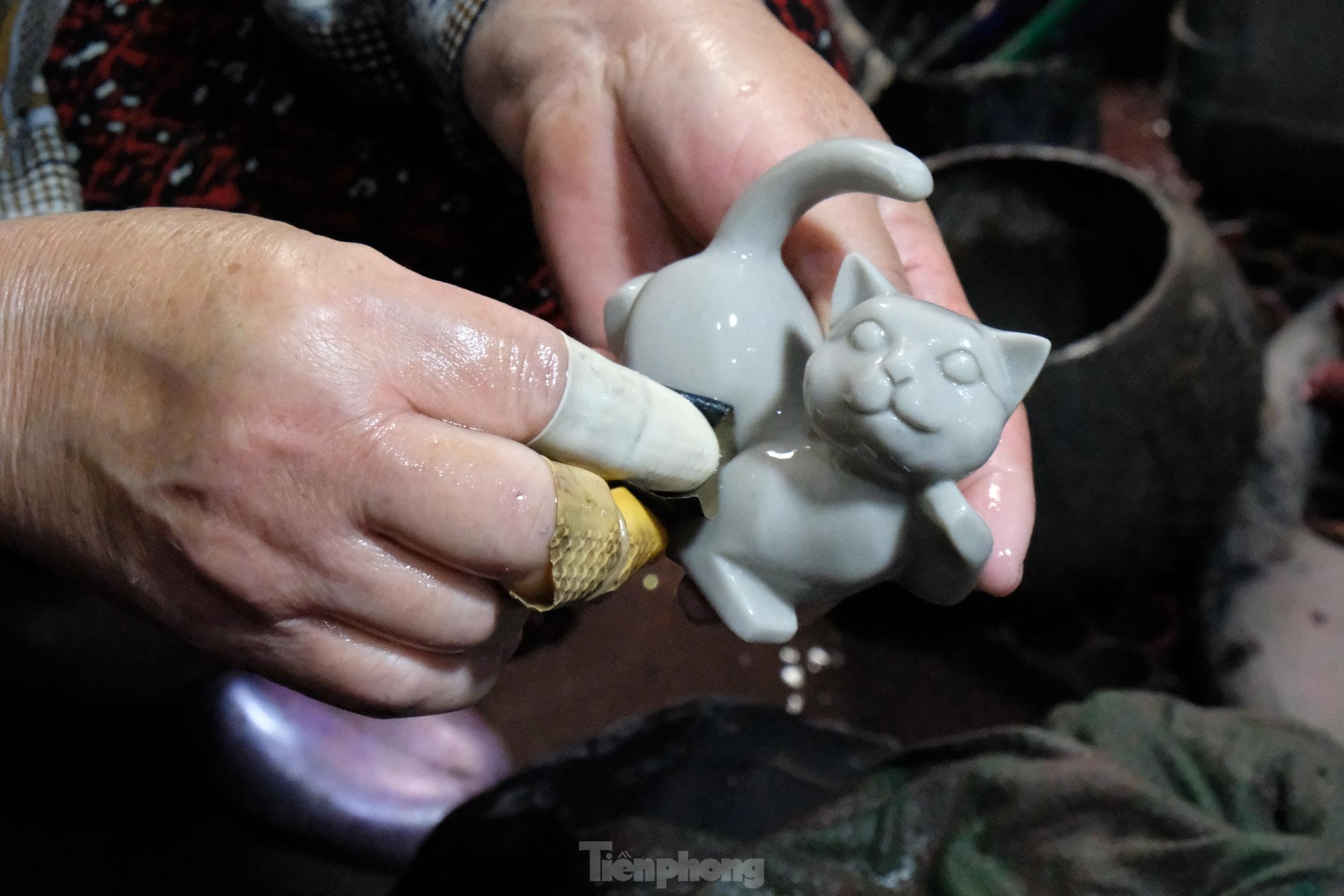 Chiêm ngưỡng những sản phẩm sơn mài linh vật mèo chào đón Tết Quý Mão 2023 - Ảnh 4.