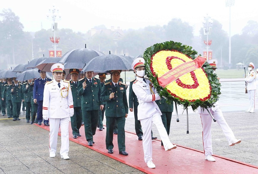 Hình ảnh lãnh đạo Đảng, Nhà nước vào Lăng viếng Chủ tịch Hồ Chí Minh ảnh 3