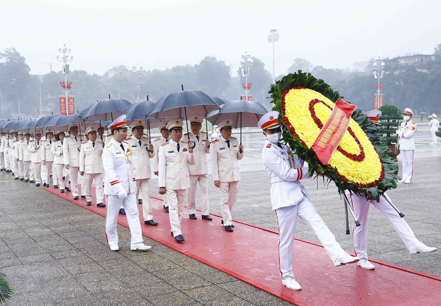 Hình ảnh lãnh đạo Đảng, Nhà nước vào Lăng viếng Chủ tịch Hồ Chí Minh ảnh 5