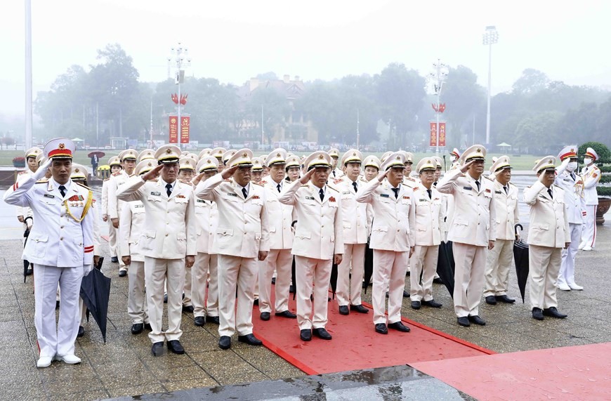 Hình ảnh lãnh đạo Đảng, Nhà nước vào Lăng viếng Chủ tịch Hồ Chí Minh ảnh 6