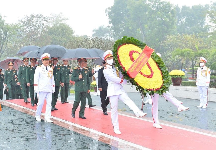 Hình ảnh lãnh đạo Đảng, Nhà nước vào Lăng viếng Chủ tịch Hồ Chí Minh ảnh 9