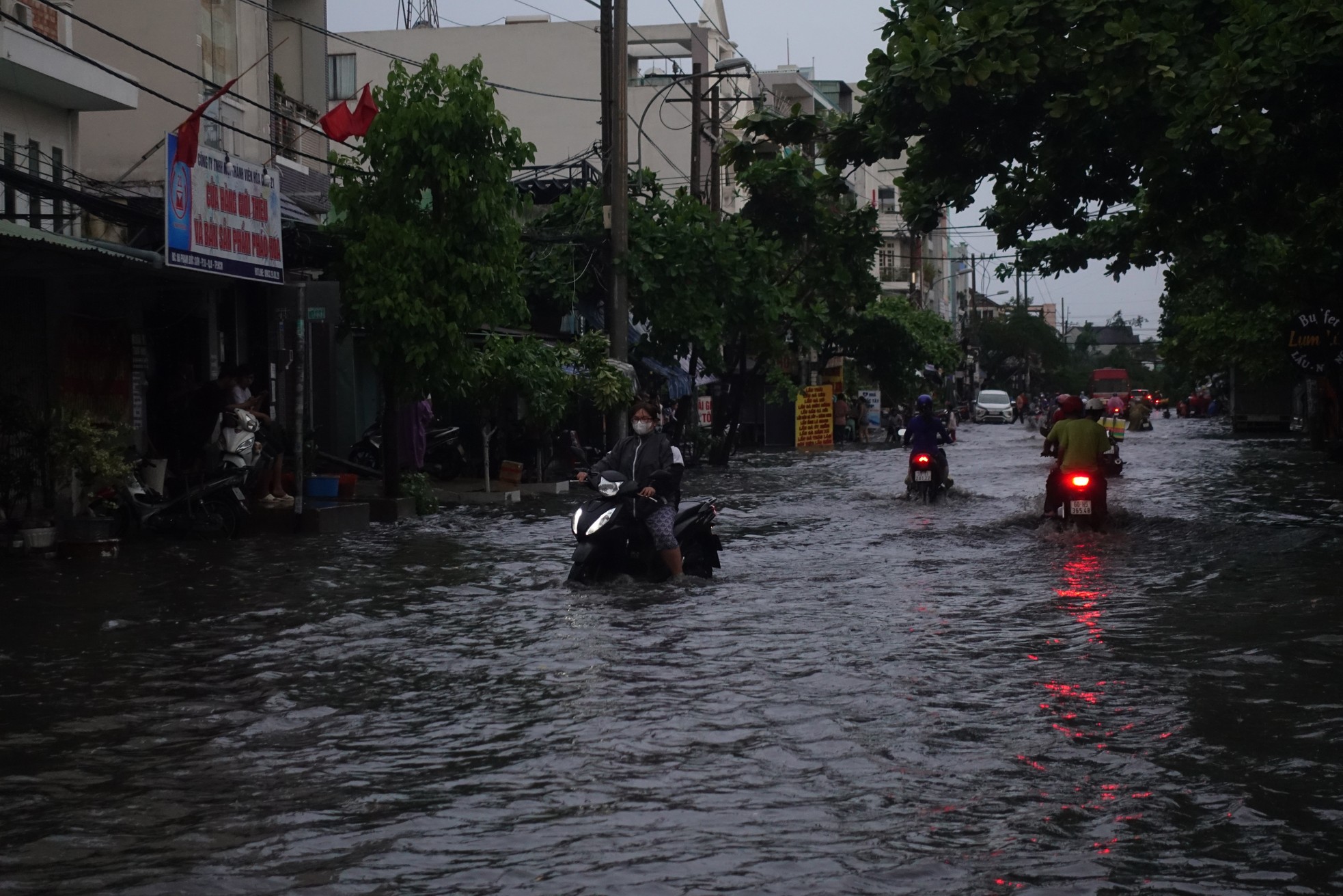 Mưa lớn kéo dài, nhiều tuyến đường TPHCM ngập, cây xanh ngã đổ ảnh 1