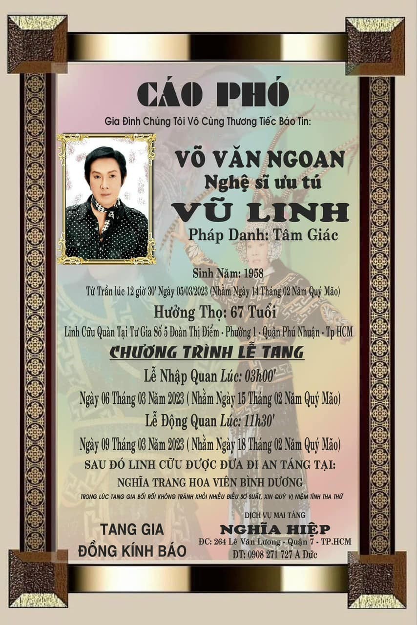 Thương Tín, Hồng Vân cùng nhiều đồng nghiệp viếng nghệ sĩ Vũ Linh ảnh 1