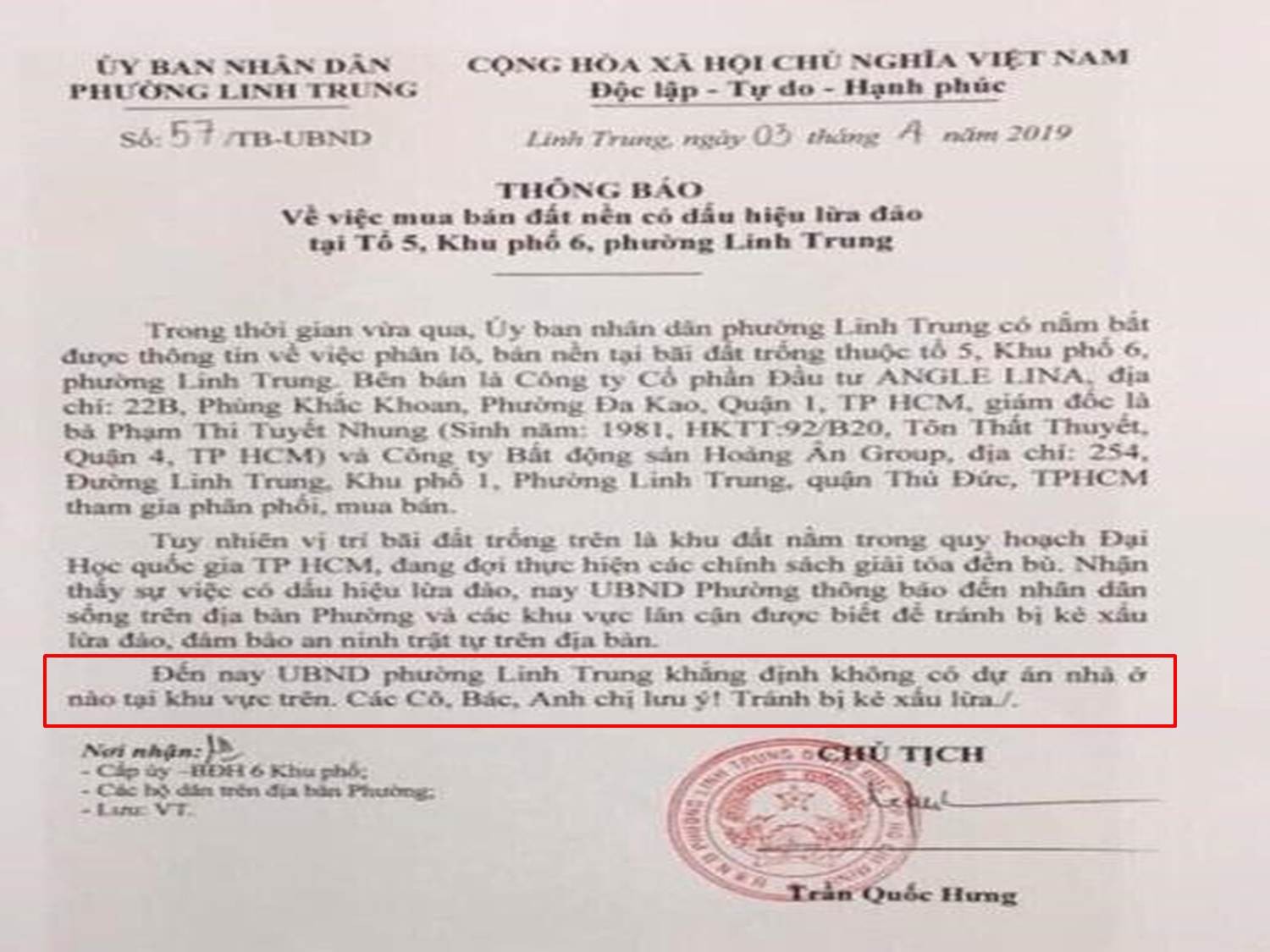 Phát hiện dự án 'bánh vẽ' tại quận Thủ Đức ảnh 1