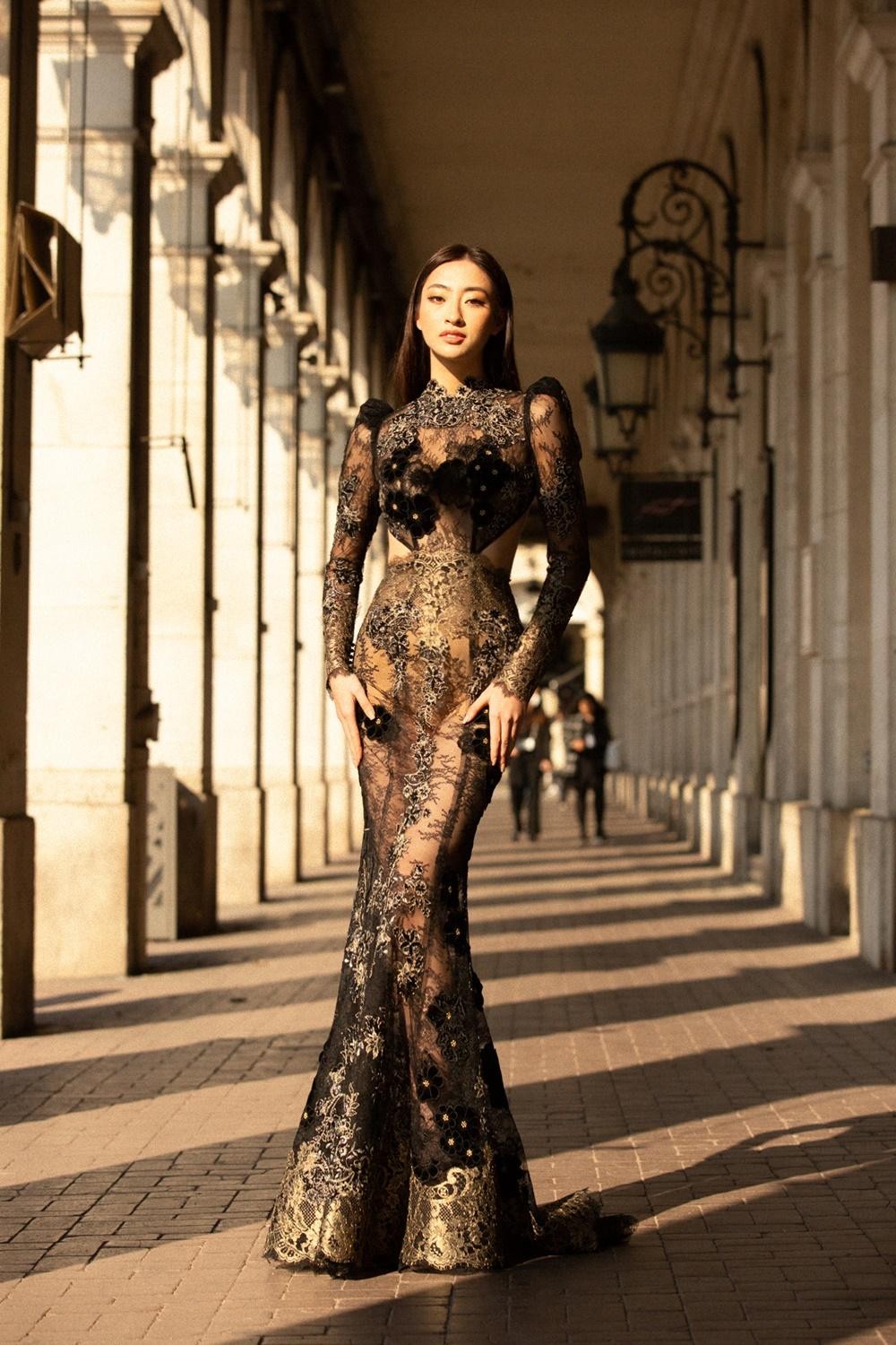 Á hậu Phương Anh mặc váy ren xuyên thấu sexy Kiều Loan đẹp tựa nàng thơ  với áo dài trắng  Phong cách sao  Việt Giải Trí