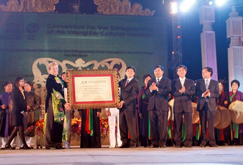 Quan họ được tổ chức UNESCO công nhân là di sản văn hóa phi vật thể vào năm nào?