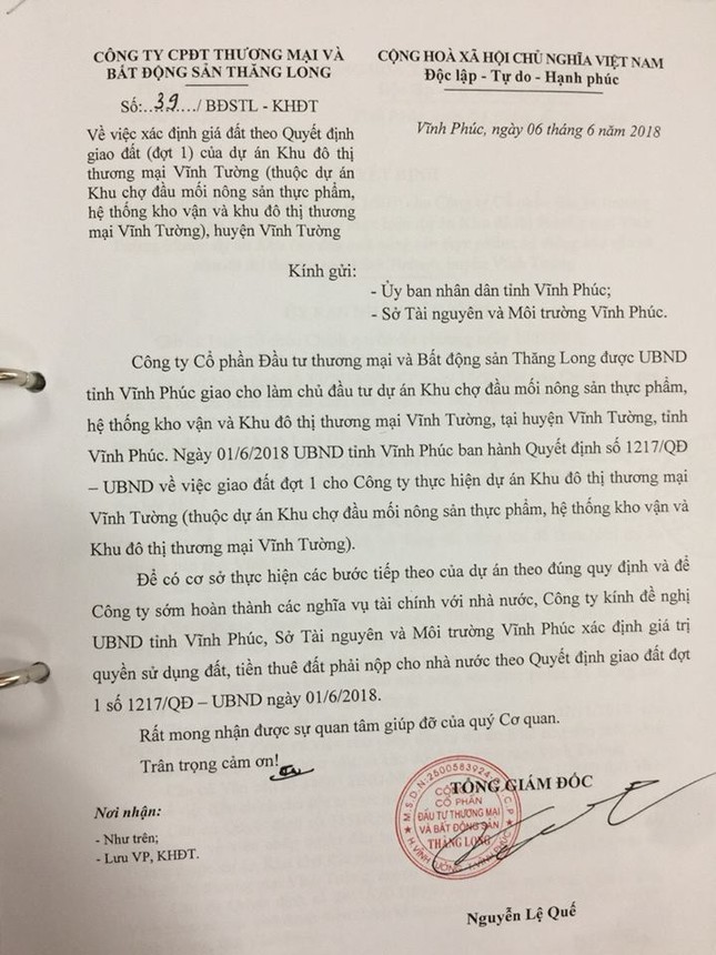 Khu đô thị và chợ đầu mối nông sản: Bước đột phá cho Vĩnh Tường ảnh 3