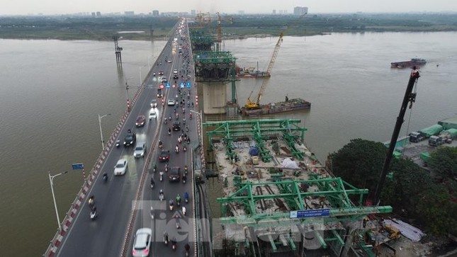 Cầu Vĩnh Tuy khớp nối thế nào với đường trên cao Vành đai 2 sắp thông xe? ảnh 5