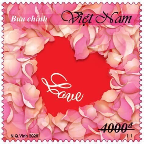Phát hành tem tình yêu có mùi hương hoa hồng nhân dịp Valentine ảnh 1