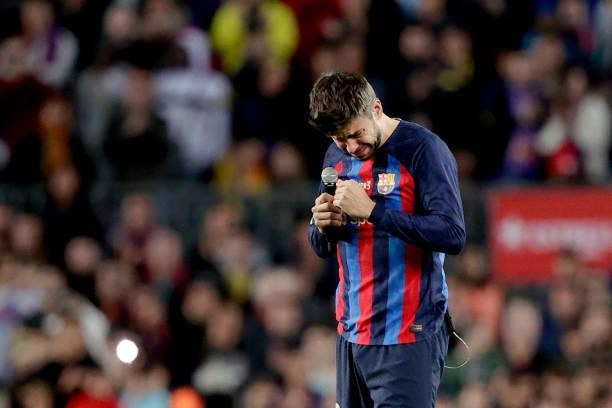 Pique sobbed during the farewell match against Barcelona photo 2