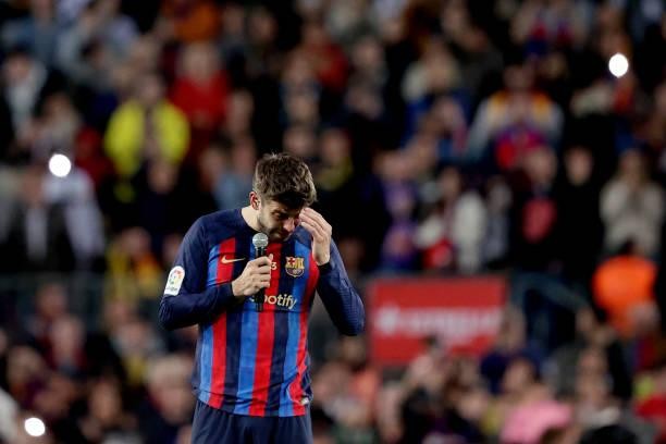 Pique sobbed during the farewell match against Barcelona photo 3