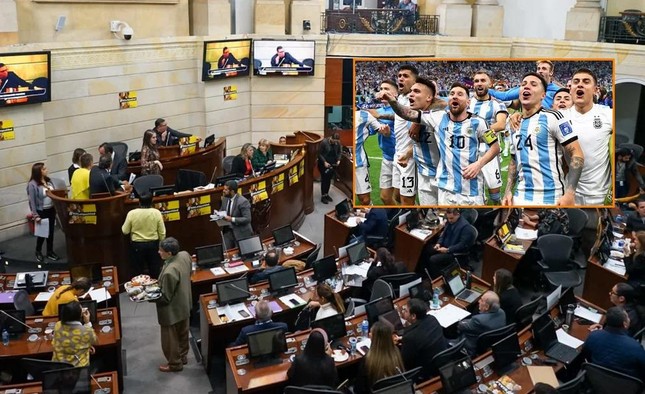 Thượng viện Colombia tạm dừng phiên họp để xem trận Argentina - Croatia ảnh 1