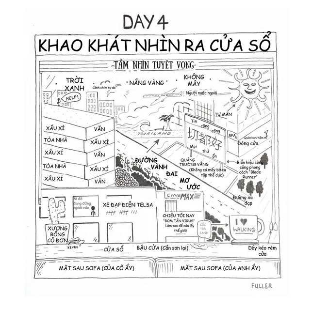 Sửng sốt với bộ tranh 14 ngày tự cách ly tại Bắc Kinh của họa sĩ người Anh ảnh 4