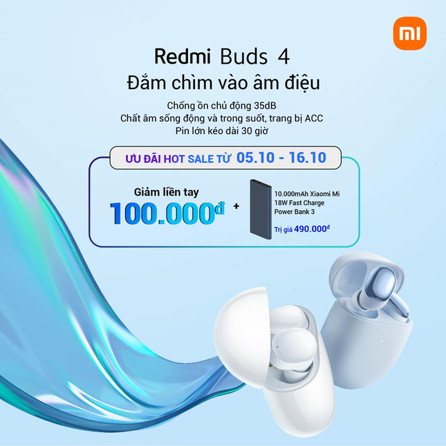 Đắm chìm vào âm điệu cùng Redmi Buds 4 Series rất phù hợp cho người dùng trẻ năng động ảnh 2